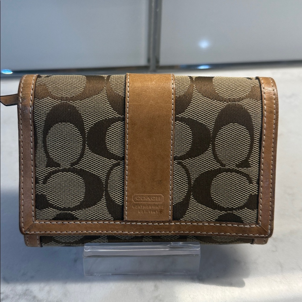 Coach Brown Monogram Wallet